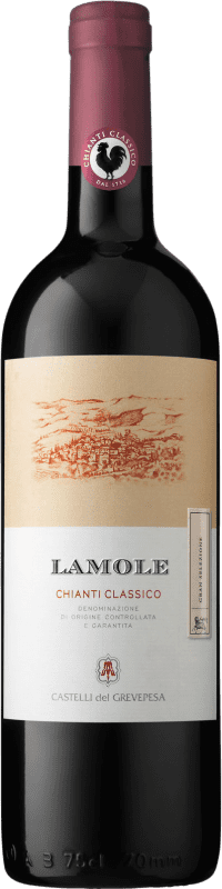 34,95 € Free Shipping | Red wine Castelli del Grevepesa Gran Selezione Lamole D.O.C.G. Chianti Classico Tuscany Italy Sangiovese Bottle 75 cl
