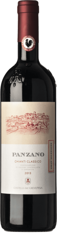 32,95 € 免费送货 | 红酒 Castelli del Grevepesa Gran Selezione Panzano D.O.C.G. Chianti Classico 托斯卡纳 意大利 Sangiovese 瓶子 75 cl