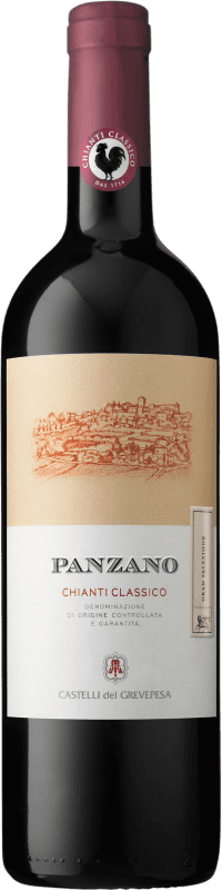 33,95 € Envio grátis | Vinho Tinto Castelli del Grevepesa Panzano Clássico, Seleção D.O.C.G. Chianti Tuscany Itália Sangiovese Garrafa 75 cl