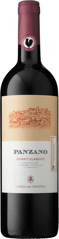 33,95 € Spedizione Gratuita | Vino rosso Castelli del Grevepesa Gran Selezione Panzano D.O.C.G. Chianti Classico Toscana Italia Sangiovese Bottiglia 75 cl