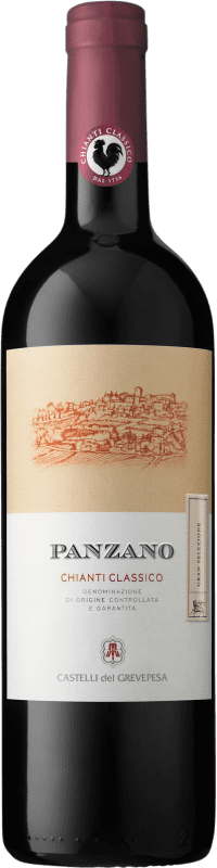 39,95 € Envío gratis | Vino tinto Castelli del Grevepesa Gran Selezione Panzano D.O.C.G. Chianti Classico Toscana Italia Sangiovese Botella 75 cl