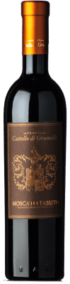 24,95 € Kostenloser Versand | Süßer Wein Castello di Grumello Passito D.O.C. Valcalepio Lombardei Italien Muscat di Scanzo Medium Flasche 50 cl