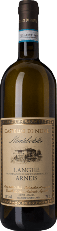 16,95 € Spedizione Gratuita | Vino Bianco Castello di Neive Montebertotto D.O.C. Langhe Piemonte Italia Arneis 75 cl