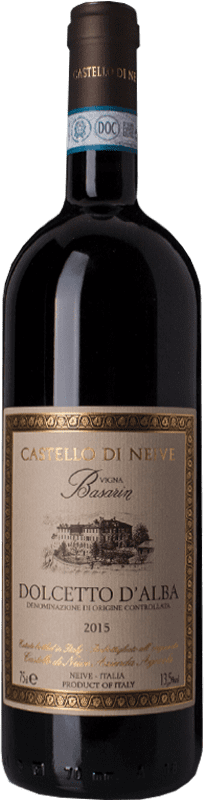 19,95 € Kostenloser Versand | Rotwein Castello di Neive Basarin D.O.C.G. Dolcetto d'Alba Piemont Italien Dolcetto Flasche 75 cl