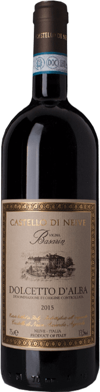19,95 € Spedizione Gratuita | Vino Rosso Castello di Neive Basarin D.O.C.G. Dolcetto d'Alba Piemonte Italia Dolcetto 75 cl