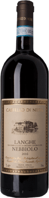 19,95 € Kostenloser Versand | Rotwein Castello di Neive D.O.C. Langhe Piemont Italien Nebbiolo Flasche 75 cl