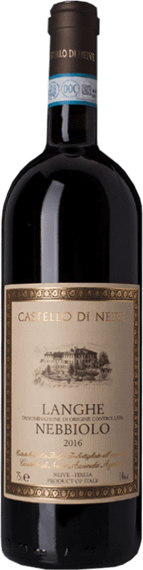 19,95 € Бесплатная доставка | Красное вино Castello di Neive D.O.C. Langhe Пьемонте Италия Nebbiolo бутылка 75 cl