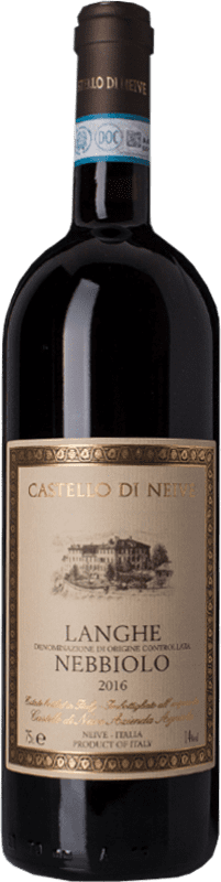 21,95 € Kostenloser Versand | Rotwein Castello di Neive D.O.C. Langhe Piemont Italien Nebbiolo 75 cl