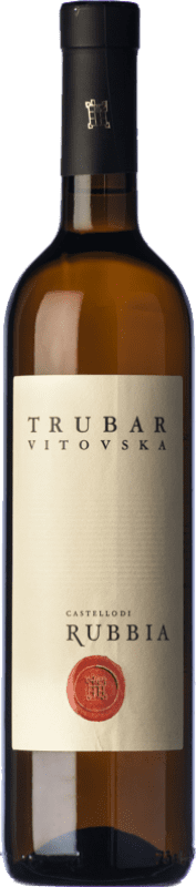 114,95 € Envio grátis | Vinho branco Castello di Rubbia Trubar D.O.C. Carso Friuli-Venezia Giulia Itália Vitovska Garrafa 75 cl