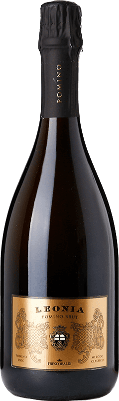 31,95 € 送料無料 | 白スパークリングワイン Marchesi de' Frescobaldi Castello Leonia Brut D.O.C. Pomino トスカーナ イタリア Pinot Black, Chardonnay ボトル 75 cl