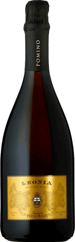 49,95 € Kostenloser Versand | Weißer Sekt Marchesi de' Frescobaldi Castello Leonia Brut — Herb D.O.C. Pomino Toskana Italien Pinot Noir — Spätburgunder, Chardonnay 75 cl