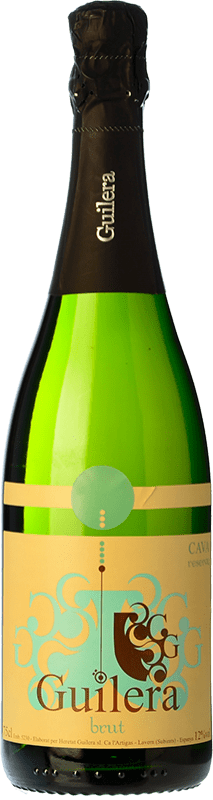 9,95 € Free Shipping | White sparkling Guilera Brut Nature Reserve D.O. Cava Spain Macabeo, Xarel·lo, Parellada Bottle 75 cl