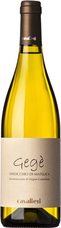 16,95 € Spedizione Gratuita | Vino bianco Cavalieri Gegè D.O.C. Verdicchio di Matelica Marche Italia Verdicchio Bottiglia 75 cl