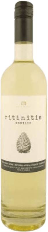 12,95 € Spedizione Gratuita | Vino bianco Gaia Ritinilis Nobilis I.G. Retsina Grecia Rhoditis Bottiglia 75 cl