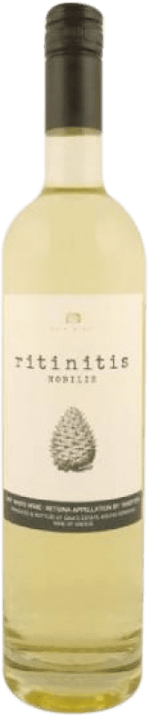 12,95 € Free Shipping | White Wine Gaia Ritinilis Nobilis I.G. Retsina Greece Rhoditis 75 cl