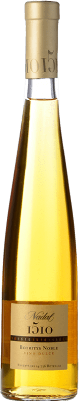 38,95 € Бесплатная доставка | Сладкое вино Nadal 1510 Botrytis Noble D.O. Penedès Каталония Испания Macabeo Половина бутылки 37 cl