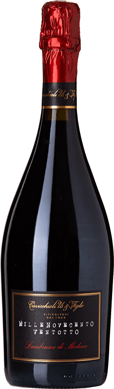 7,95 € Free Shipping | Red wine Cavicchioli Lambrusco D.O.C. Modena Emilia-Romagna Italy Lambrusco di Sorbara, Lambrusco Salamino, Lambrusco Grasparossa Bottle 75 cl