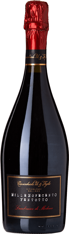 8,95 € Kostenloser Versand | Rotwein Cavicchioli D.O.C. Modena Emilia-Romagna Italien Lambrusco 75 cl