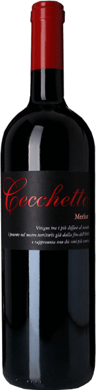 11,95 € Бесплатная доставка | Красное вино Cecchetto I.G.T. Delle Venezie Фриули-Венеция-Джулия Италия Merlot бутылка 75 cl