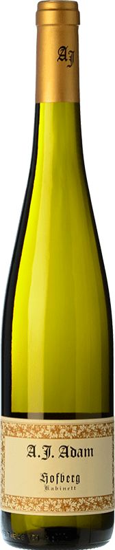 25,95 € Бесплатная доставка | Сладкое вино A.J. Adam Dhroner Hofberg Kabinett — Спелый урожай Q.b.A. Mosel Mosel Германия Riesling — Рислинг 75 cl