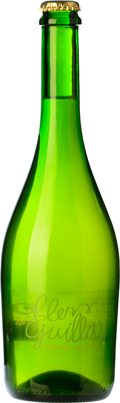 16,95 € Free Shipping | White Sparkling Wine Guilla Brut Ancestral D.O. Empordà Catalonia Spain Moscato — Muscat Bottle 75 cl