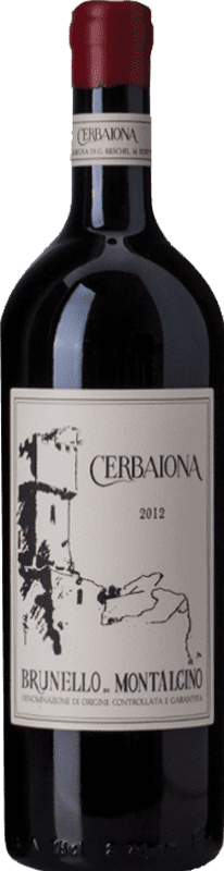 192,95 € Spedizione Gratuita | Vino rosso Cerbaiona D.O.C.G. Brunello di Montalcino Toscana Italia Sangiovese Bottiglia 75 cl