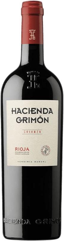 12,95 € Бесплатная доставка | Красное вино Hacienda Grimón старения D.O.Ca. Rioja Ла-Риоха Испания Tempranillo, Graciano бутылка 75 cl