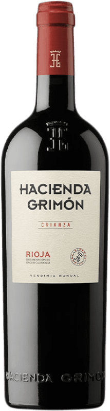 12,95 € Envío gratis | Vino tinto Hacienda Grimón Crianza D.O.Ca. Rioja La Rioja España Tempranillo, Graciano Botella 75 cl