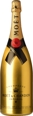 122,95 € Бесплатная доставка | Белое игристое Moët & Chandon Golden брют A.O.C. Champagne шампанское Франция Pinot Black, Chardonnay, Pinot Meunier бутылка Магнум 1,5 L