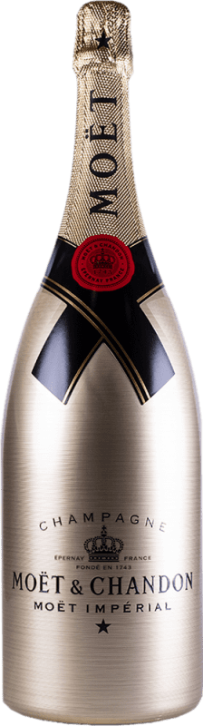 143,95 € Бесплатная доставка | Белое игристое Moët & Chandon Golden брют A.O.C. Champagne шампанское Франция Pinot Black, Chardonnay, Pinot Meunier бутылка Магнум 1,5 L