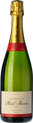 59,95 € Envio grátis | Espumante rosé Paul Bara Grand Rosé de Bouzy Brut A.O.C. Champagne Champagne França Pinot Preto, Chardonnay Garrafa 75 cl