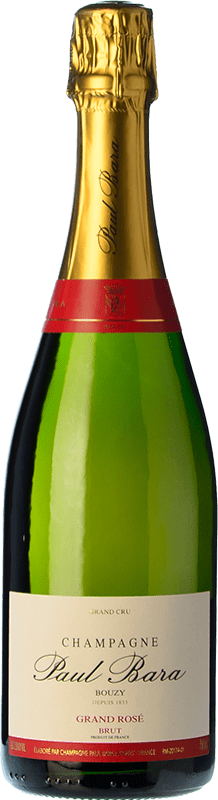 48,95 € Free Shipping | Rosé sparkling Paul Bara Grand Rosé de Bouzy Brut A.O.C. Champagne Champagne France Pinot Black, Chardonnay Bottle 75 cl