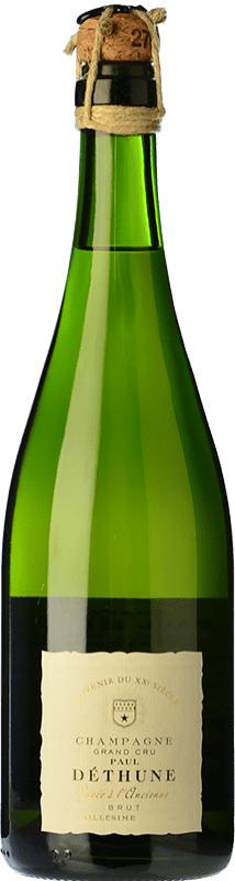 141,95 € 免费送货 | 白起泡酒 Paul Déthune Cuvée L'Ancienne Grand Cru 香槟 A.O.C. Champagne 香槟酒 法国 Pinot Black, Chardonnay 瓶子 75 cl