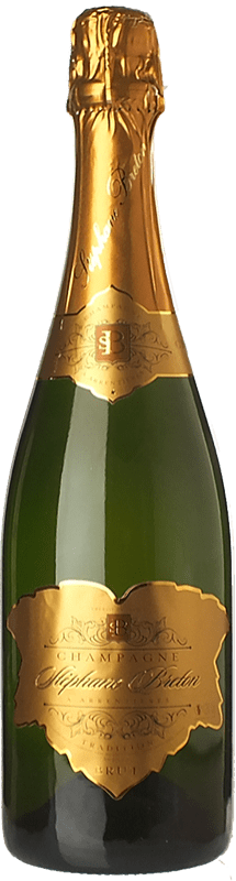 39,95 € 送料無料 | 白スパークリングワイン Stéphane Breton Brut A.O.C. Champagne シャンパン フランス Pinot Black, Chardonnay ボトル 75 cl