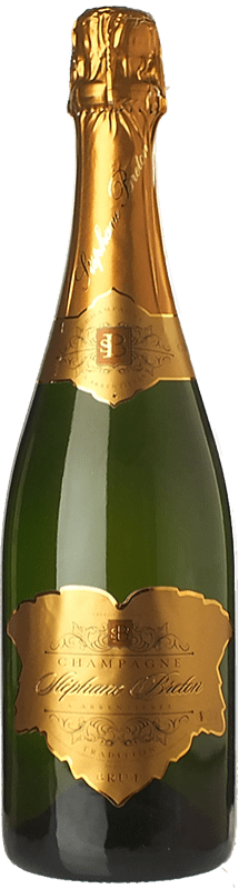 41,95 € 送料無料 | 白のスパークリングワイン Stéphane Breton Brut — ブリュット A.O.C. Champagne シャンパン フランス Pinot Noir — ピノ・ノワール, Chardonnay — シャルドネ 75 cl