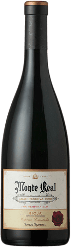 46,95 € 免费送货 | 红酒 Bodegas Riojanas Monte Real Edición Limitada 大储备 D.O.Ca. Rioja 拉里奥哈 西班牙 Tempranillo 瓶子 75 cl