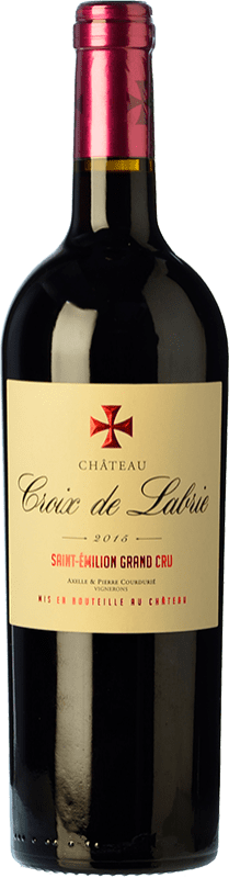 132,95 € Envío gratis | Vino tinto Château Croix de Labrie Crianza A.O.C. Saint-Émilion Grand Cru Burdeos Francia Merlot Botella 75 cl