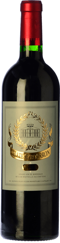 19,95 € Free Shipping | Red Wine Château de Bourron Crianza — Aged A.O.C. Côtes de Castillon Bordeaux France Merlot, Cabernet Franc Bottle 75 cl