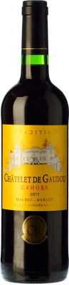 12,95 € Envío gratis | Vino tinto Château de Gaudou Tradition Crianza A.O.C. Cahors Piemonte Francia Merlot, Malbec, Tannat Botella 75 cl