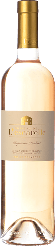 8,95 € Envio grátis | Vinho rosé Château de l'Escarelle Coteaux Varois Jovem A.O.C. Côtes de Provence Provença França Syrah, Grenache, Cinsault Garrafa 75 cl