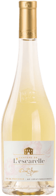 19,95 € 免费送货 | 白酒 Château de l'Escarelle Les Deux Anges 年轻的 A.O.C. Côtes de Provence 普罗旺斯 法国 Syrah, Grenache, Cinsault 瓶子 75 cl