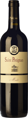 7,95 € Envio grátis | Vinho Tinto Château de Saint-Preignan Jovem I.G.P. Vin de Pays d'Oc Languedoc França Merlot 75 cl