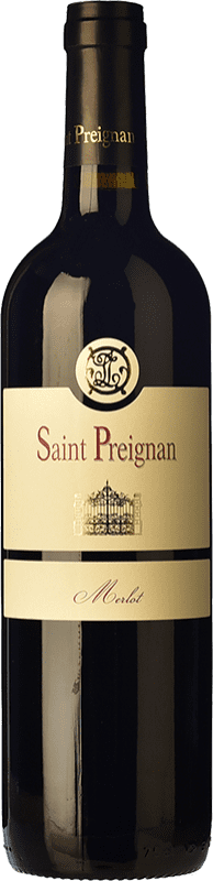7,95 € Spedizione Gratuita | Vino Rosso Château de Saint-Preignan Giovane I.G.P. Vin de Pays d'Oc Languedoc Francia Merlot 75 cl