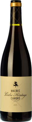 11,95 € Envío gratis | Vino tinto Château du Cèdre Héritage Crianza A.O.C. Cahors Piemonte Francia Merlot, Malbec Botella 75 cl