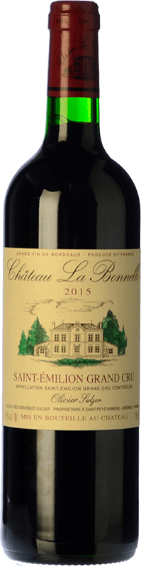 22,95 € Envío gratis | Vino tinto Château La Bonnelle Crianza A.O.C. Saint-Émilion Grand Cru Burdeos Francia Merlot, Cabernet Franc Botella 75 cl