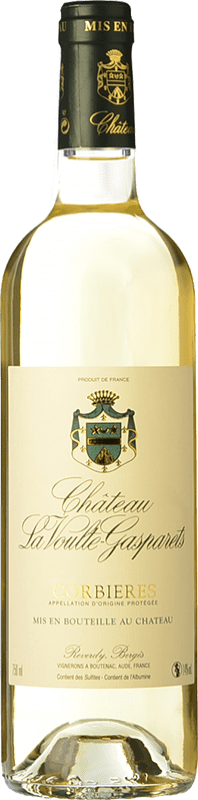 12,95 € 免费送货 | 白酒 Château La Voulte Gasparets Blanc A.O.C. Corbières 朗格多克 法国 Grenache White, Roussanne, Macabeo, Marsanne, Rolle 瓶子 75 cl
