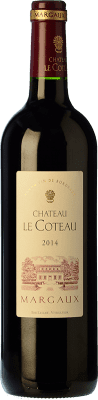 28,95 € Бесплатная доставка | Красное вино Château Le Coteau старения A.O.C. Margaux Бордо Франция Merlot, Cabernet Sauvignon, Cabernet Franc, Petit Verdot бутылка 75 cl