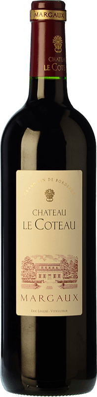 35,95 € Free Shipping | Red wine Château Le Coteau Aged A.O.C. Margaux Bordeaux France Merlot, Cabernet Sauvignon, Cabernet Franc, Petit Verdot Bottle 75 cl