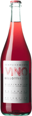 16,95 € Free Shipping | Rosé wine Cascina degli Ulivi Bellotti Semplicemente Vino Rosa I.G. Vino da Tavola Piemonte Italy Merlot Bottle 75 cl