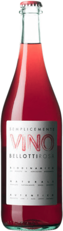 19,95 € Free Shipping | Rosé wine Cascina degli Ulivi Bellotti Semplicemente Vino Rosa I.G. Vino da Tavola Piemonte Italy Merlot Bottle 75 cl